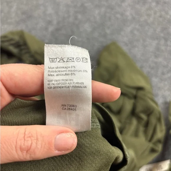 HELLY HANSEN Mens Green Lifa Base layer Stripe Long Sleeved Crew Shirt size: XL - Picture 12 of 12